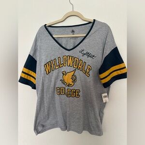 NWT Disney Willowdale College tee